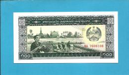 LAOS - 100 KIP - ND ( 1979 ) - Pick 30 - UNC. - Serie  NA - BANK OF THE LAO PDR - 2 Scans - Laos