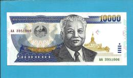 LAOS - 10000 KIP - 2002 - Pick 35.a - UNC. - Serie  AA - BANK OF THE LAO PDR - 2 Scans - Laos