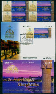 EGYPT / 2013 / 4 STAMPS + FDC + OFFICIAL BULLETIN / TOURISM / HURGHADA ; OLD TOWN ; SAHL HASHEESH ( RED SEA ) - Unused Stamps