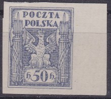 POLAND 1919 Proof Fi 79 P Mint No Gum Signed Wiatrowski - Unused Stamps