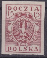 POLAND 1919 Proof Fi 88 P Mint No Gum - Unused Stamps