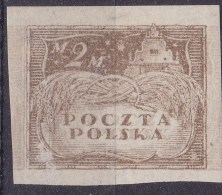 POLAND 1919 Proof Fi 94DD P Mint No Gum - Unused Stamps