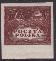 POLAND 1919 Proof Fi 81DD P Mint Never Hinged - Unused Stamps