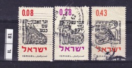 ISRAELE, 1962, Capodanno Ebraico, Serie Completa Usata - Gebraucht (ohne Tabs)