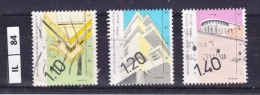 ISRAELE, 1990/99, Architettura, 3 Valori, Usati - Oblitérés (sans Tabs)