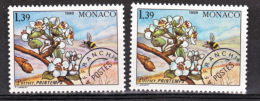 Monaco Préo 102 Variété Fond Rose Herbe Montagne Et Jaune Poirier Neuf ** TB  MNH Sin Charnela - Plaatfouten En Curiosa