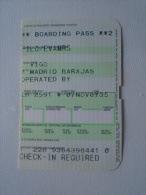 Boarding Pass  -VIGO  -MADRID     D137231.9 - Carte D'imbarco