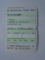 Boarding Pass  -VIGO  -MADRID     D137231.9 - Tarjetas De Embarque