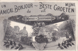 Mijne Beste Groeten Uit Scherpenheuvel Un Amical Bonjour De Montaigue - Scherpenheuvel-Zichem