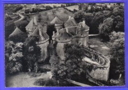 Carte Postale 53. Lassay Le Chateau La Barbacane   Vue D´avion Trés Beau Plan - Lassay Les Chateaux