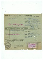 ETent  LAMBERT PARIS   TITRE DE TRANSPORT  De PARIS à NICE   1955 - Vrachtwagens