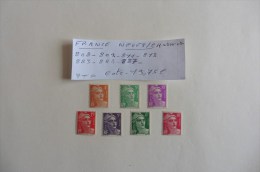 France : 7 Timbres Neufs /charnière - Colecciones Completas