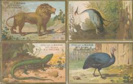 Lot De 6 Chromos Dorées Maison Des Buscs à L'Ancre Les Animaux - Sonstige & Ohne Zuordnung