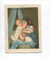 REIMS GALERIES REMOISES CHROMO CALENDRIER BOGNARD MERE ENFANT BEBE  1879 COMPLET TRES BON ETAT 13,8CM X10,5CM - Formato Piccolo : ...-1900