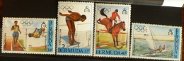 BERMUDES Jeux Olympiques LOS ANGELES 84. Yvert 443/46. ** MNH. - Verano 1984: Los Angeles