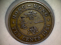 Hong Kong 10 Cents 1951 - Hongkong