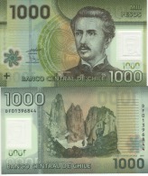 CHILE  1'000  Pesos ,   Polimer Issue   PNL  P161a   2010   UNC - Chile