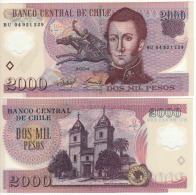 CHILE  2'000  Pesos ,   Polimer Issue     P160a     2004   UNC - Chile