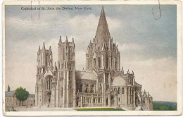 I3996 New York - Cathedral Of Saint John The Divine / Viaggiata 1925 - Chiese