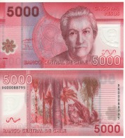 CHILE  New  5'000  Pesos ,   Polimer Issue     P163a     2009   UNC - Cile