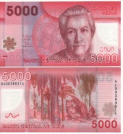 CHILE  New  5'000  Pesos ,   Polimer Issue     P163c     2012   UNC - Cile