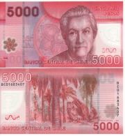 CHILE  New  5'000  Pesos ,   Polimer Issue     P163d     2013   UNC - Chile
