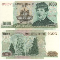 CHILE   1'000  Pesos ,       P154f     2002   UNC - Chile