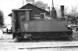 LOCOMOTIVE A VAPEUR Photographie Format Cpa Machine Gros Plan - Materiale