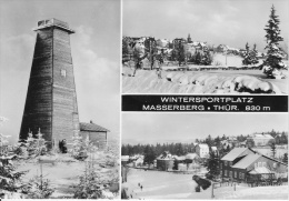 AK Wintersportplatz Masserberg - Thüringen - Mehrbildkarte (21564) - Masserberg