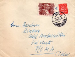 1951   LETTERA CON ANNULLO CARCAVELOS - Brieven En Documenten