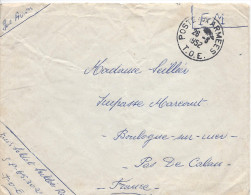 POSTE AUX ARMEES T.O.E. 26/3/1952 SP 65302 Franchise Pour Boulogne - Oorlog In Indochina En Vietnam
