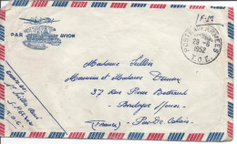 POSTE AUX ARMEES T.O.E. 29/8/1952 SP 65302 Franchise Pour Boulogne Par Avion - Guerra D'Indocina/Vietnam