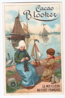 Jolie Chromo Cacao Blooker Amsterdam Jouet Voilier Petit Bateau Enfant Port Mer Victorian Trade Card A1-26 - Sonstige & Ohne Zuordnung