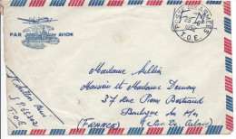 POSTE AUX ARMEES T.O.E. 29/6/1952 SP 65302 Franchise Pour Boulogne Par Avion - Guerra D'Indocina/Vietnam