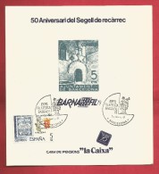 BARNAFIL 1979 50 ANIVERSARI SEGELL DE RECÀRREC SELLO DE RECARGO DE LA EXPOSICIÓN DE BARCELONA - Commemorative Panes