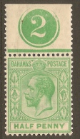 BAHAMAS 1921 1/2d Elongated E SG 115a HM #NM1 - Other & Unclassified