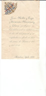 BARCELONE .Septre 1891  Joan Millet Y Pages..... - Other