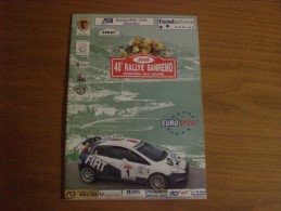 RALLY SANREMO 2006 PROGRAMMA - Autres & Non Classés