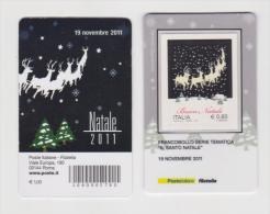 2011 - ITALIA -  TESSERA FILATELICA  NATALE LAICO - Philatelistische Karten