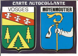 Blason Armoiries  Lorraine  Vosges Moyenmoutier Héraldique Ecusson Adhésif - Autres & Non Classés