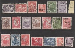 DANEMARK PETIT LOT OBL - Collections