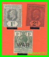 GRAN BRETAÑA BRITISH -HONDURAS  SELLOS DIFERENTES VALORES  AÑOS 1902-18 - Honduras Británica (...-1970)