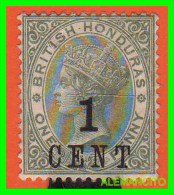 GRAN BRETAÑA  BRITISH -HONDURAS  SELLO  AÑOS -1872  Queen Victoria - Honduras Británica (...-1970)