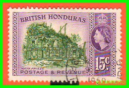 GRAN BRETAÑA  BRITISH -HONDURAS  SELLO  AÑO-1953 - British Honduras (...-1970)