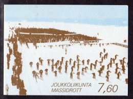 FINLAND - 1989 MASS SPORT BOOKLET 7.60 Mk FACIT H13 FINE MNH ** - Carnets