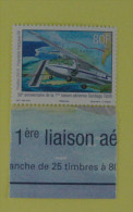 Polynésie Francaise 2015 "50e Anniversaire De La 1 Ere Liaison Aérienne Santiago Tahiti" - Brieven En Documenten