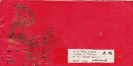 CHINE 1988         Ayant Voyagé  Shanghai France   H . F88 (1) - Brieven En Documenten