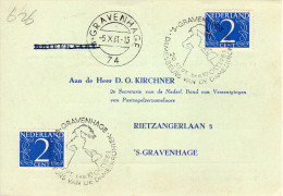 Gelegenheidsstempel Op Correspondentiekaart 'sGravenhage 5 X 61 - Brieven En Documenten