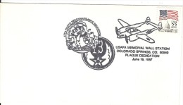 COLORADO SPRINGS_PHOTO_ AVION_Escadron De Reconnaissance 1987 - Poststempel