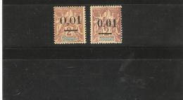 MADAGASCAR N° 51 NEUF *  TYPE I ET II    DE 1902 - Neufs